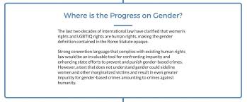 Outdated Definition Of Gender Deleted From Draft Cah Treaty Women S Initiatives For Gender Justice