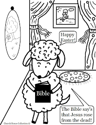 Sodom and gomorrah coloring sheet. Easter Sheep With Bible Coloring Page For Sunday School