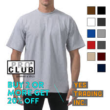 Pro Club Heavyweight T Shirts Proclub Mens Plain Short