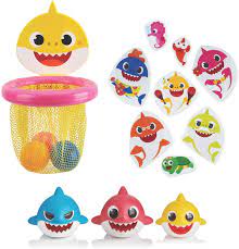 The baby shark sing & swim bath toy from zuru is so much more than a toy that just floats on top of the water. Wowwee Pinkfong Baby Shark Official Bath Toy Bundle Amazon Exclusive Toys Games Amazon Com