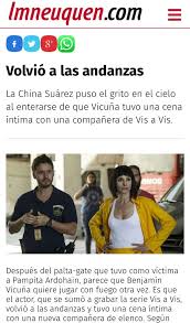 La cuarta temporada de vis a vis está más cerca de lo que pensábamos. Escandalo Benjamin Vicuna En Cena Intima Con Una Companera De Vis A Vis La Ventana Indiscreta De Julia