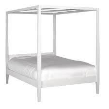 King size poster beds have four long posts at each corner. White Painted Oak King Size Four Poster Bed By The Orchard Notonthehighstreet Com