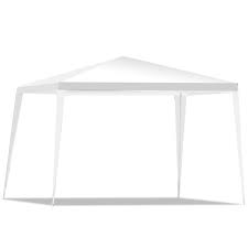 Customizable event tents online for sale. 10 X 10 Ft Outdoor Wedding Party Canopy Tent For Backyard Costway