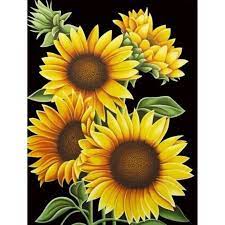 Sunflower Glory Diamond Painting Kit Sunflower Painting Sunflower Pictures Sunflower Art