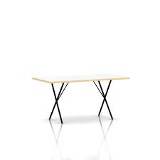 Primitive work / dining trestle table, france, circa 1930 large, rustic form with sawhorse legs and top made of multiple segments of wood. Nelson X Leg Table Lekker Home