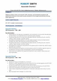In this article, we discuss how to create a compelling cv, provide formatting tips and examples. Associate Chemist Resume Samples Qwikresume