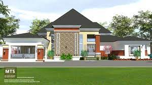 5 bedroom bungalow with pent floor rf p5003 house roof design bungalow house design bungalow house plans