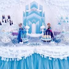 Today S Event Frozen Candy Dessert Table By Bizziebeecreations And Macaroons By L Frozen Party Decorations Frozen Themed Birthday Party Frozen Dessert Table