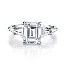 Up to 75% off retail prices. Halle Three Stone Emerald Engagement Ring Jean Dousset