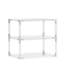 You Ll Love The Charlot Acrylic End Table At Allmodern With Great Deals On Modern Living Room Furniture Produc End Tables White End Tables Mirrored End Table