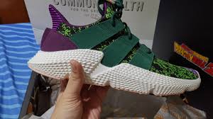 The prophere model pays tribute to gohan's nemesis, cell, assuming the distinctive green colorway of his exoskeleton, contraste Adidas X Dragon Ball Z Perfect Cell And Gohan Unboxing