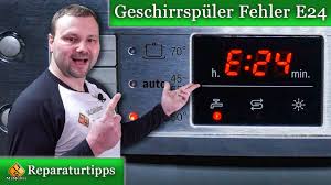 Geschirrspuler Fehler E24 Reparaturanleitungen Bosch Und Siemens Youtube