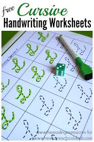 Free Cursive Handwriting Worksheets Instant Download