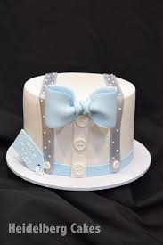 Place two small baby shoes on the very top of the cake. Baby Shower 1 Baby Bowtie Heidelberg Cakes