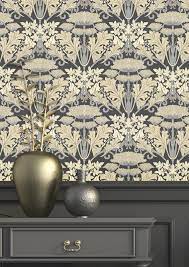 Donegal Wallpaper Craftsman Wallpaper Wallpaper Damask Wallpaper