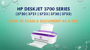 Issue fixes by itself automatically. Hp Deskjet 3720 3721 3730 3755 Scan A Document As A Pdf Youtube