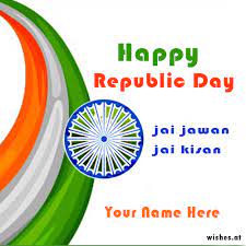Download this indian republic day concept with text 26 january vector, text icons, day icons, concept icons transparent png or vector file for free. Happy Republic Day Wishes Image With Name First Wishes