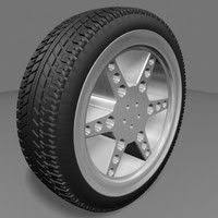 3d Model Car Wheel 3d Model Car Car Model