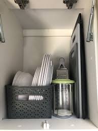 Storage For Plates In Caravan Cupboard Caravan Storage Caravan Interior Plate Storage False dry off freshly cleaned plates using this conveient plate rack. storage for plates in caravan cupboard