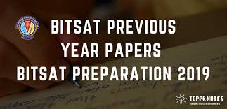 Bitsat Question Paper Bitsat Previous Year Papers Topprnotes