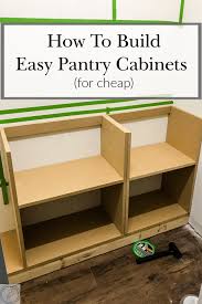 I agree with plywood vs the mdf for the boxes , the door or drawer panels and finished ends whether frame and panel or not would paint very nice in mdf , at least that is the way i build pg cabinets. How To Build Diy Pantry Cabinets Part 1 Building Base Cabinets