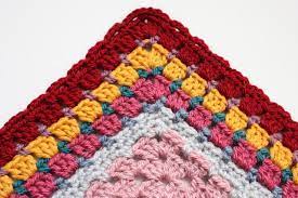 Cherry Heart Grannie Patches Border Tutorial Crochet Blanket Patterns Crochet Edging Granny Square Crochet Pattern