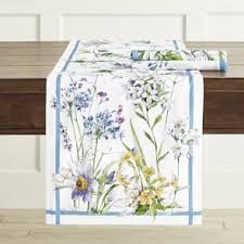 Spring Bloom Napkins Set Of 4 Spring Blooms Easter Table Decorations Cotton Runner