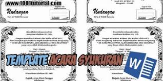 Maybe you would like to learn more about one of these? Template Acara Syukuran Kelahiran Dengan Microsoft Word 2010