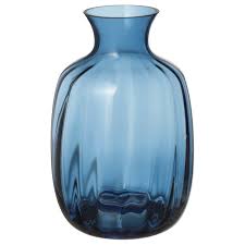 Tonsatta Vase Blau 21 Cm Ikea Osterreich Ikea Vases Blue Glass Vase Glass Flower Vases