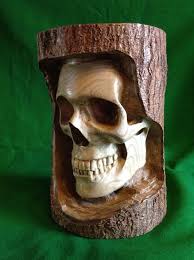 This Is The Skull Appreciation Society Welcome To A World Of Skulls Tree Carving Dremel Carving Dremel Wood Carving