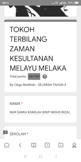 Rpt sejarah tahun 4 kssr. Damia 13 12 2020 Ahad Melaka