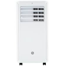 They produce hot air that needs to be exhausted through a hose, so they should be placed near a window. Ge 6100 Btu Doe 8000 Btu Ashrae 115 Volt White Portable Air Conditioner In The Portable Air Conditioners Department At Lowes Com
