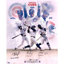 Nfl officially licensed nfl wall decor, athlete cutouts and outdoor graphics. Kris Bryant Anthony Rizzo And Javier Baez Chicago Cubs Autographed 16 X 20 Stylized Photograph With Multiple Inscriptions Le 10 Of 10 Mlb Auctions