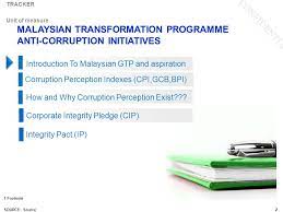 In one of his best speeches ever, the prime. Building A Corporate Ethical Culture Tracker Unit Of Measure 1 Footnote Source Source 2 Malaysian Transformation Programme Anti Corruption Initiatives Ppt Download