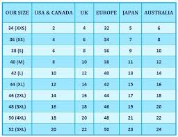 european pant size conversion chart womens