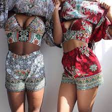 Women's custom suit two piece outfits sleeveless crop cami top and shorts set. Jumpsuit 23 At Alerojasmine Com Wheretoget African Fashion Fashion African Clothing