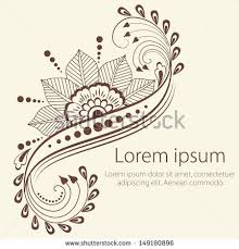Vector Abstract Floral Elements In Indian Mehndi Style Abstract Henna Floral Vector Illustration Design Elem Henna Drawings Mehndi Style Henna Tattoo Designs