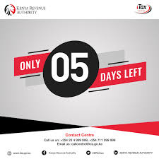 The agency came into existence in 1995 and has drastically improved the country's taxation revenue through organized administration and collection practices. Only 5 Days Left Before The Deadline Kenya Revenue Authority Facebook