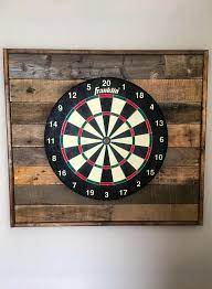 Reclaimed Dart Board Backing Pallet Dart Backboard Mancave Wood Dart Backing Dartboard Surround Man Cave Home Bar Dart Board Backboard Dart Board