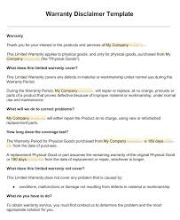 First off, let's discuss what a disclaimer even is. Warranty Disclaimer Sample Template Disclaimkit