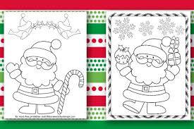 Teach your child how to identify colors and numbers and stay within the lines. Santa Coloring Pages Life Is Sweeter By Design