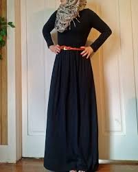 Elegant Black Dress Maxi Dress Fashion Hijab Fashion