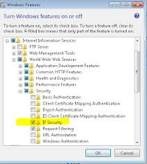 Internal Server Error With Web Config Ipsecurity Stack Overflow