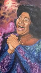 Here’s my finished portrait of: Mahalia Jackson was an American gospel  singer, widely considered one of the most influential vocalists of the 20th  century. With a career spanning 40 years, Jackson was ...