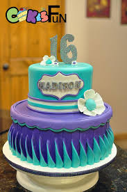 When the birthday person doesn't like traditional cake? Sweet 16 Birthday Cake Cake By Cakes For Fun Cakesdecor