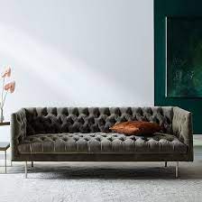 Modern Chesterfield Sofa 79 Quot Westelm Modern Chesterfield Sofa Elegant Sofa Contemporary Sofa