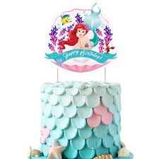 See more ideas about fish cake, cupcake cakes, cake. Ariel Cake Topper Cupcake Decorations Birthday Fish Party Topper For Children 1 Count Amazon Com Grocery Gourmet Food