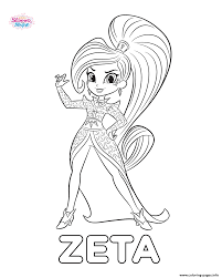 Maybe you would like to learn more about one of these? Shimmer And Shine Zeta Coloring Pages Printable