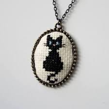 visual result of cross stitch necklace cross stitch necklace cross stitch floral cross stitch