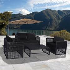 Shop the best selection of outdoor furniture from overstock your online garden & patio store! Wicker Black Patio Furniture Outdoors The Home Depot